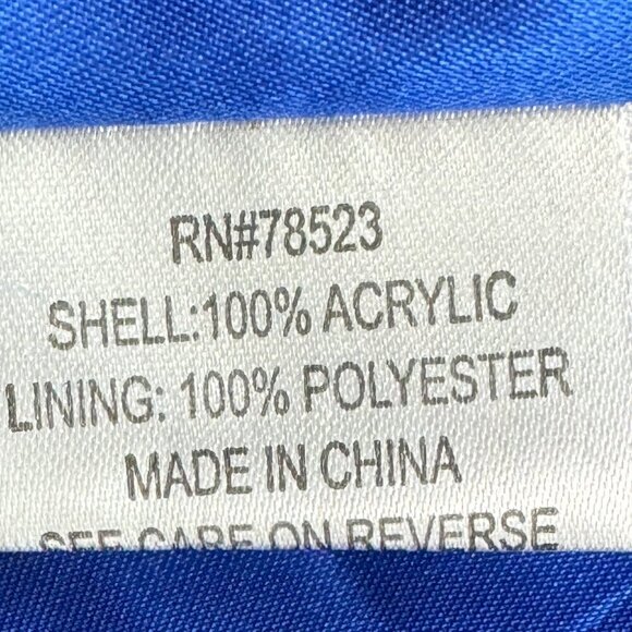 Luii Black/White Houndstooth Acrylic Belted Cape Jacket Women's Size Small - Picture 6 of 7